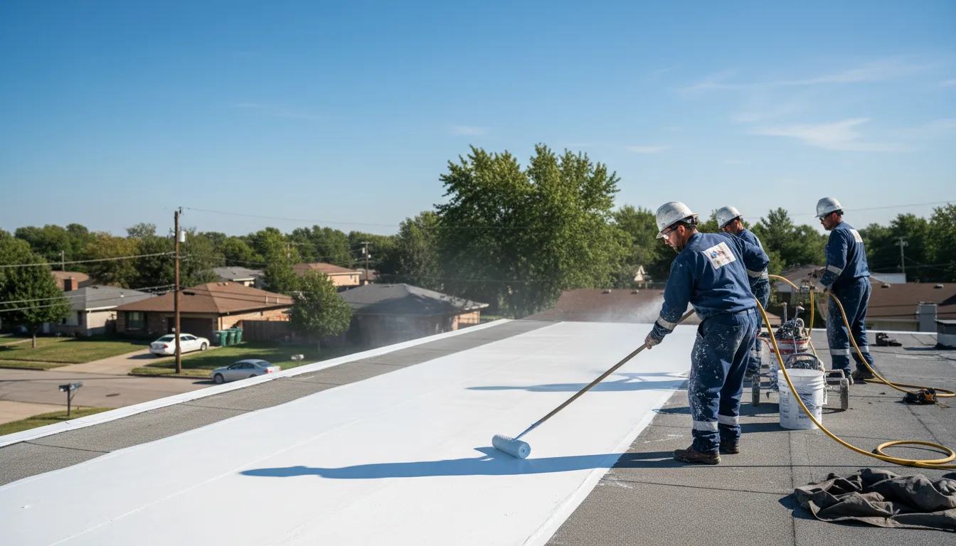 Commercial roof coating in Chataignier, LA near me